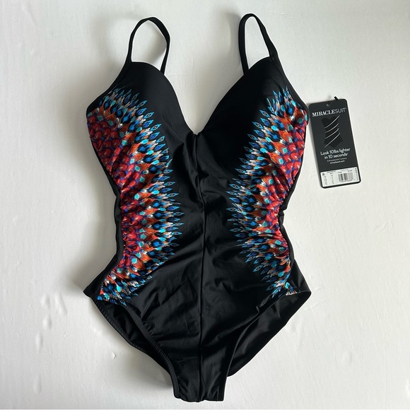 Miraclesuit Nepali Temptation One Piece Swimsuit Size US 10 - Picture 2 of 4